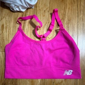 hot pink new balance bra